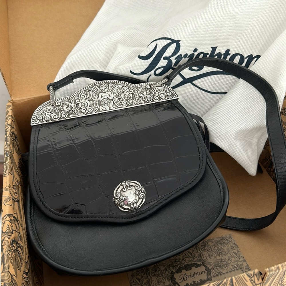 Brighton Laura Black Shoulder Bag